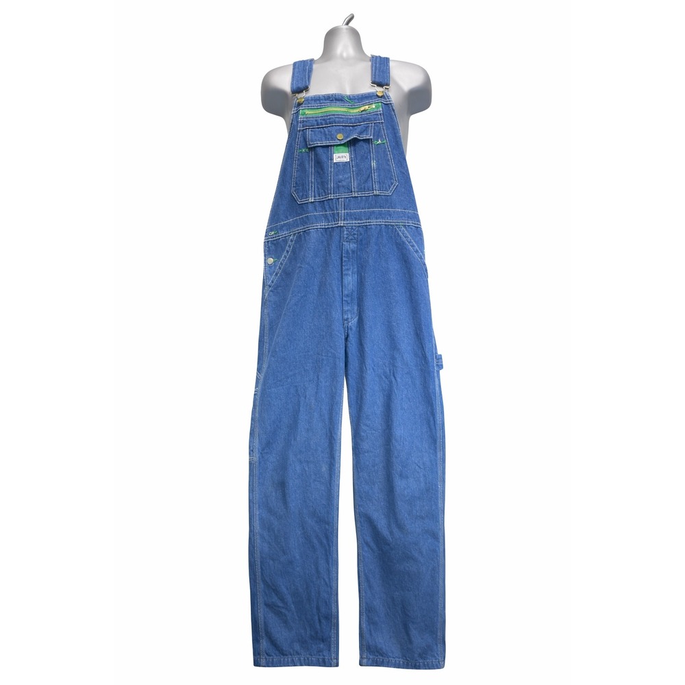 Liberty Men Overalls Blue Denim 34x30 utility Workwear Utility Bibs 14006SW9